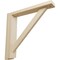 Ekena Millwork 2 1/2"W x 12 3/4"D x 12 1/4"H Traditional Shelf Bracket, Rubberwood BKT02X12X12TRRW - alternate 1